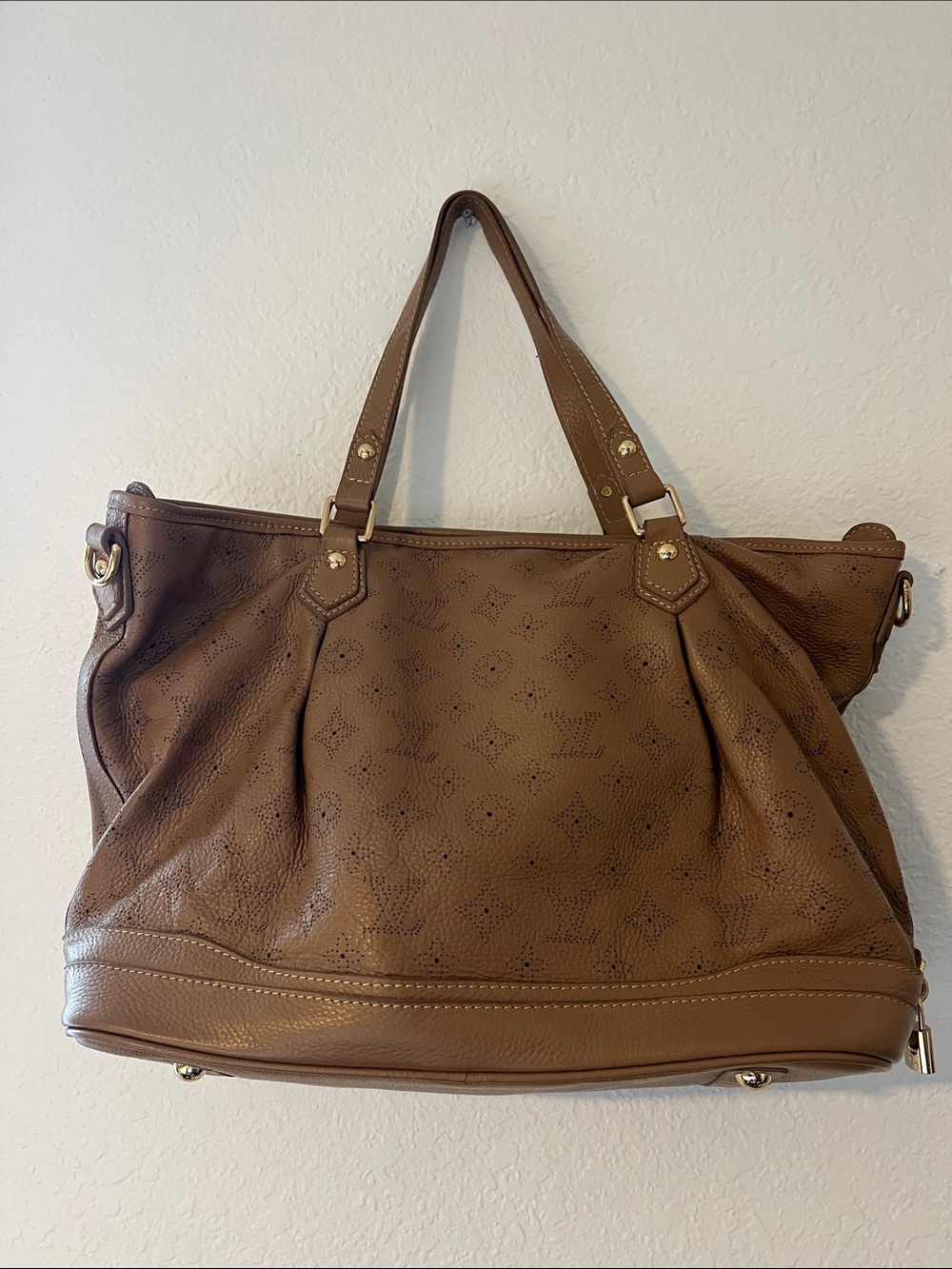 Brown Leather Tote Handbag